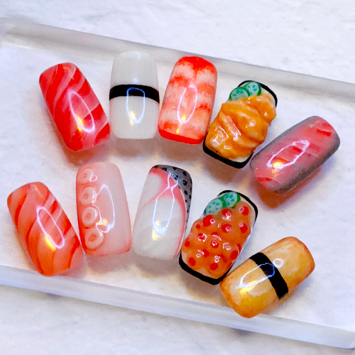 3Dお寿司アートネイル